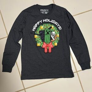 Minecraft Holiday Christmas Long Sleeve Shirt from Mojang Studios Size Large NWT